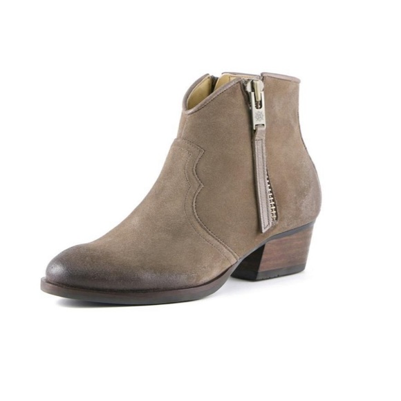 BUSSOLA TAN ALAMEDA ANNIE WESTERN STYLE BOOTIE SIZE 7 - Picture 1 of 10